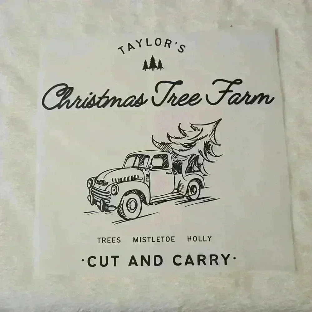 Taylor Swift Christmas Tree Farm DTF Transfer Green